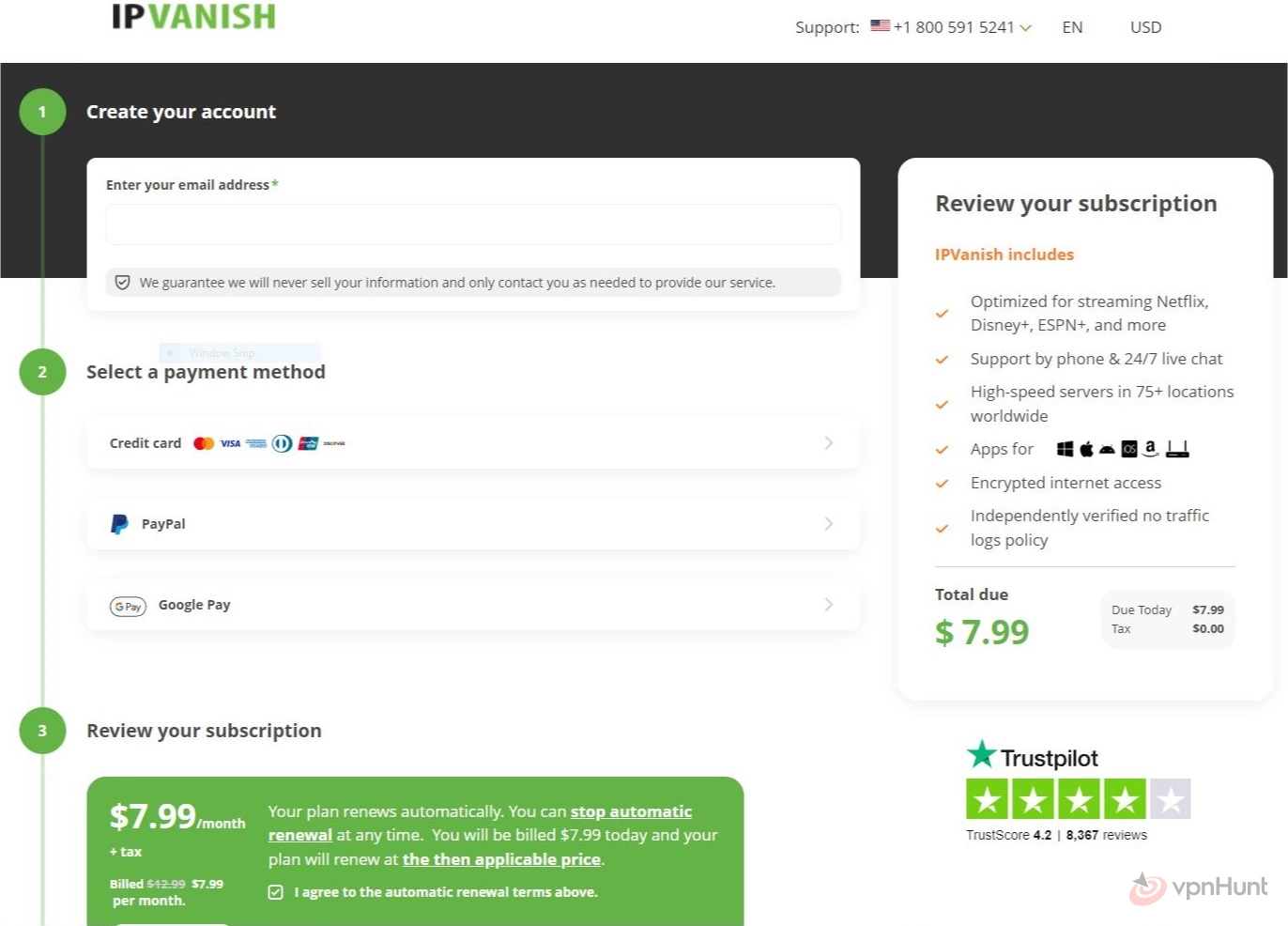 how much is ipvanish
